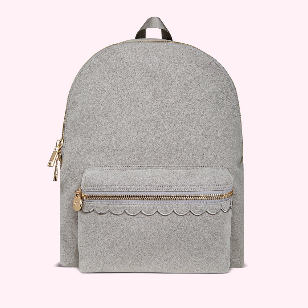 Stoney Clover Lane Scalloped Classic Backpack Heather Grey
